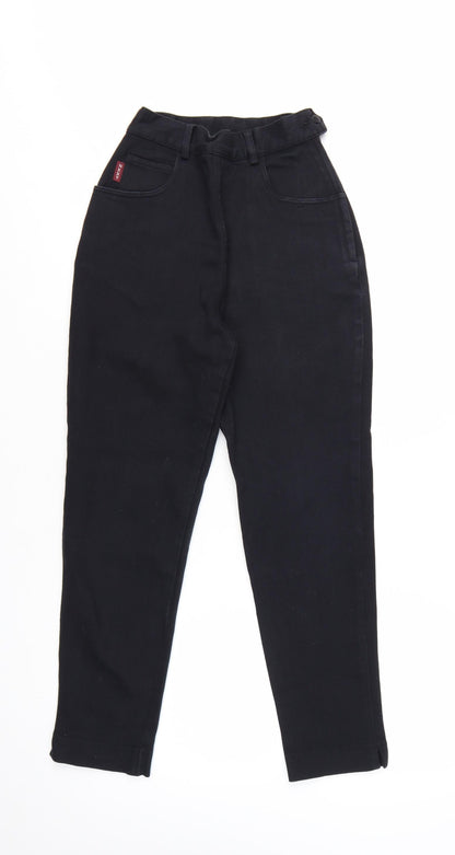 Next Petite Women's Black High Rise Tapered Jeans UK 6