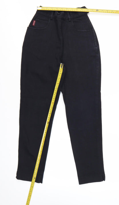 Next Petite Women's Black High Rise Tapered Jeans UK 6