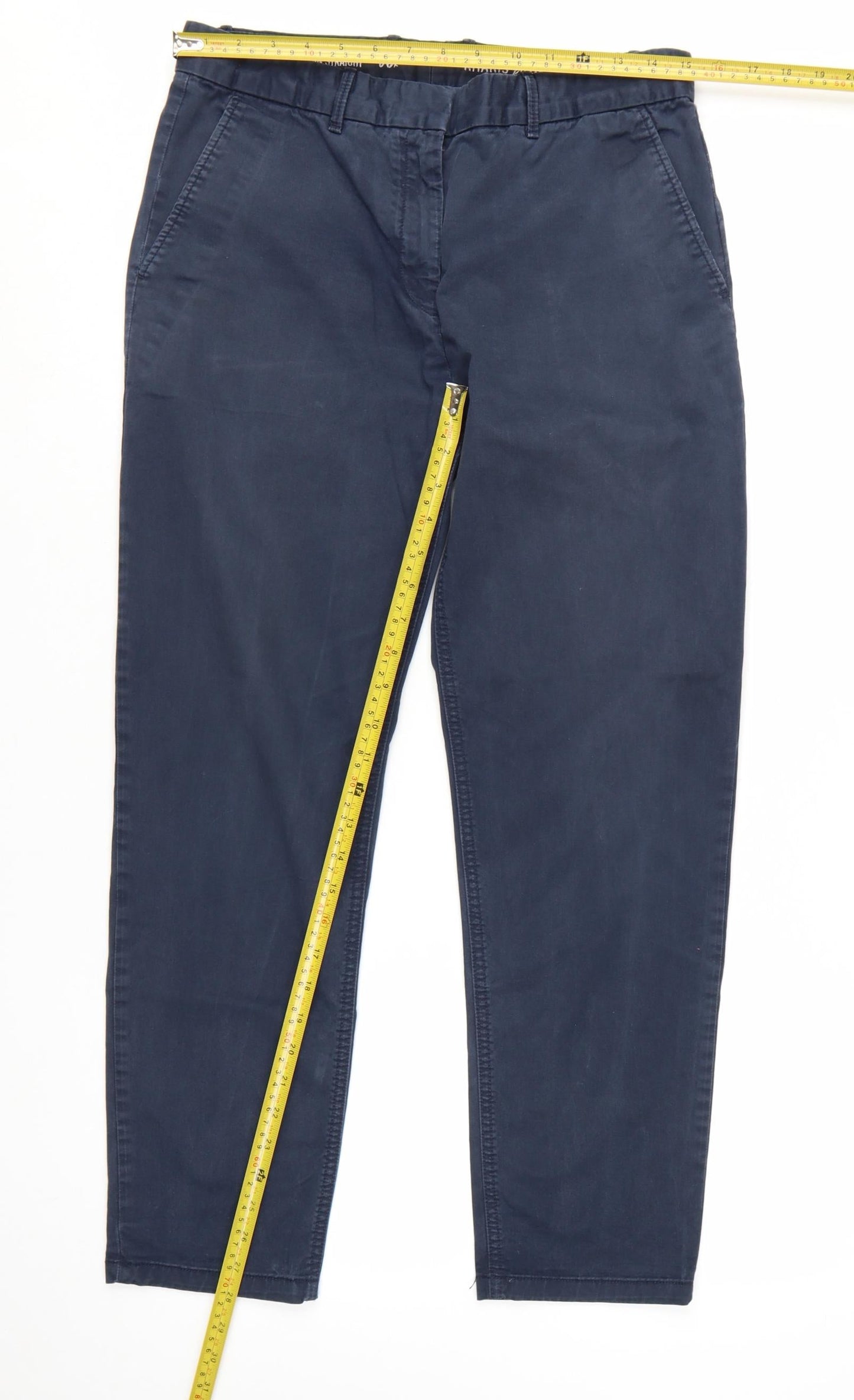 GAP Womens Blue Chino Straight Leg Cotton Stretch Trousers Size 6R