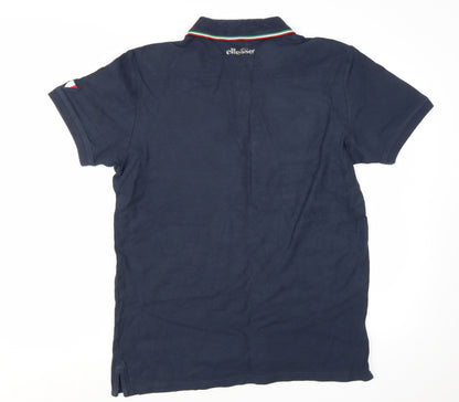 Ellesse Men's Navy Blue Cotton Polo Shirt XXL Classic Fit