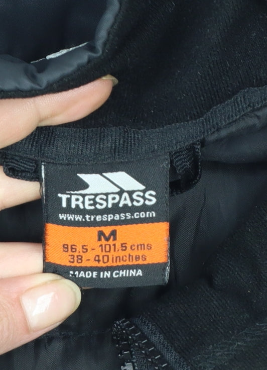 Trespass Men's Black M Insulated Puffer Jacket Full Zip Outdoor