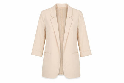 Missguided Women's Beige Blazer Jacket UK 10 Single-Breasted Lined