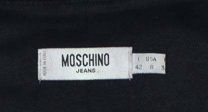 Moschino Jeans Black Sleeveless Women's Dress UK 10 Slim Fit