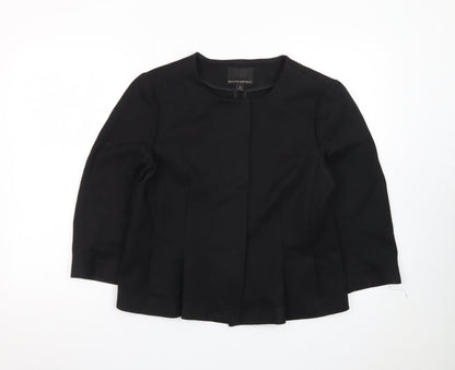 Banana Republic Women Black Size 12 Tailored Suit Jacket