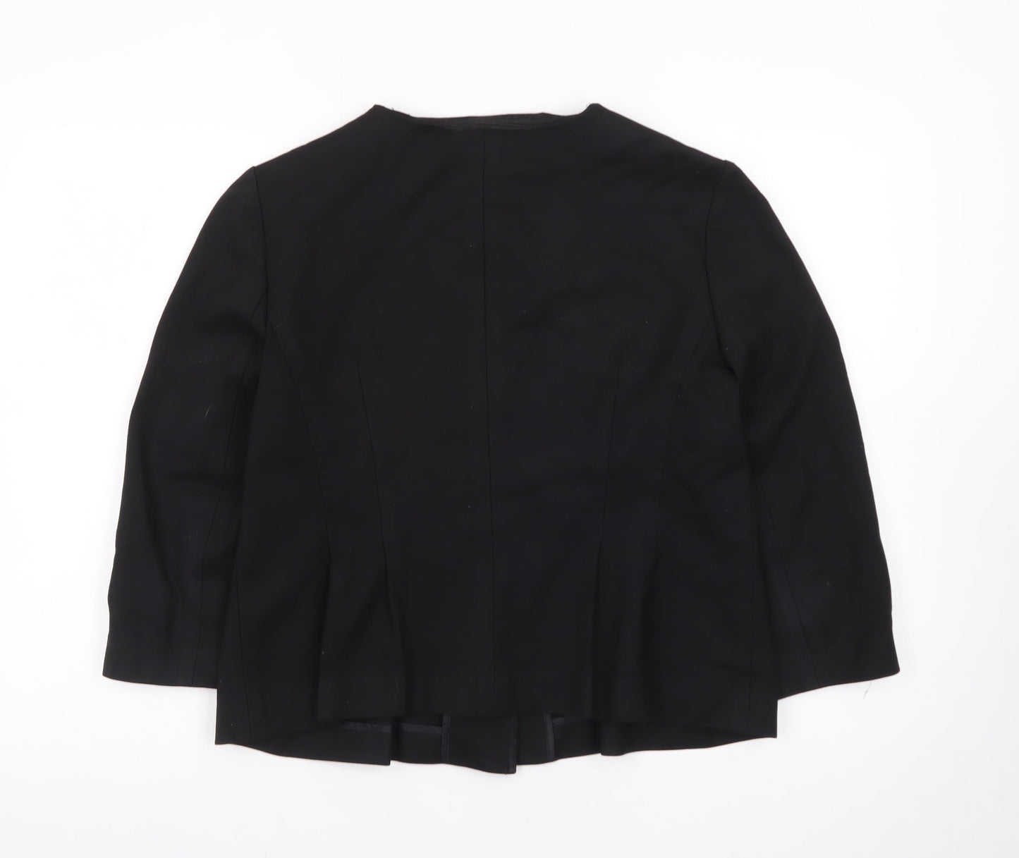 Banana Republic Women Black Size 12 Tailored Suit Jacket