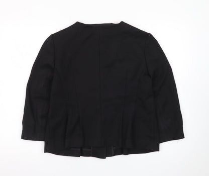 Banana Republic Women Black Size 12 Tailored Suit Jacket