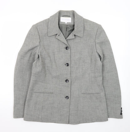 Autonomy Classic Women's Grey Size 14 Single-Breasted Suit Jacket