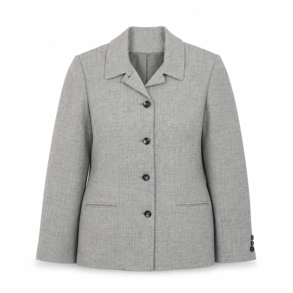Autonomy Classic Women's Grey Size 14 Single-Breasted Suit Jacket