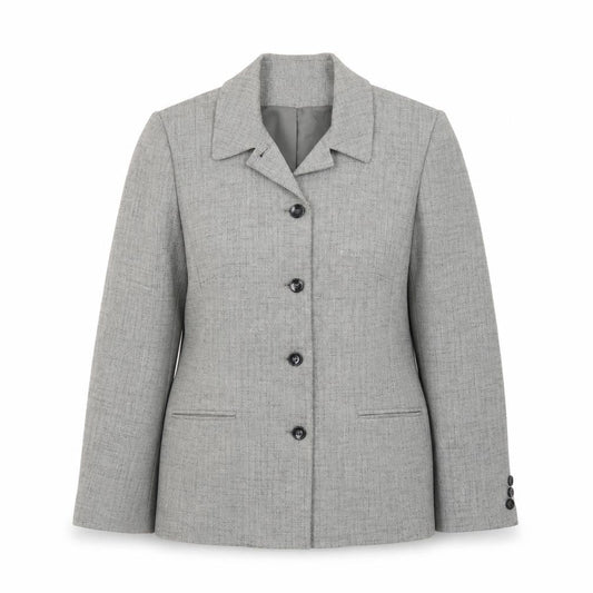 Autonomy Classic Women's Grey Size 14 Single-Breasted Suit Jacket