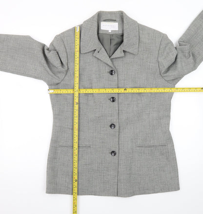 Autonomy Classic Women's Grey Size 14 Single-Breasted Suit Jacket