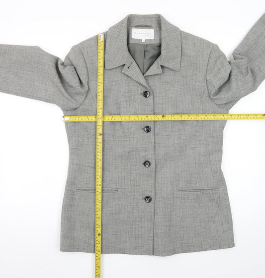 Autonomy Classic Women's Grey Size 14 Single-Breasted Suit Jacket