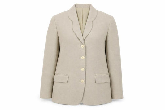 Klass Collection Women's Beige Size 14 Single-Breasted Blazer