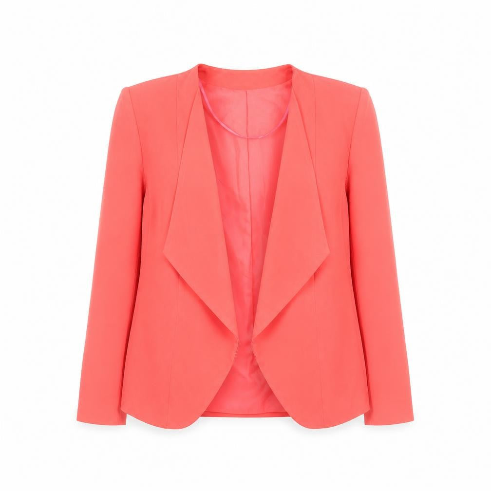 Oasis Women Pink Blazer Size 8 Regular Woven Tailored Jacket