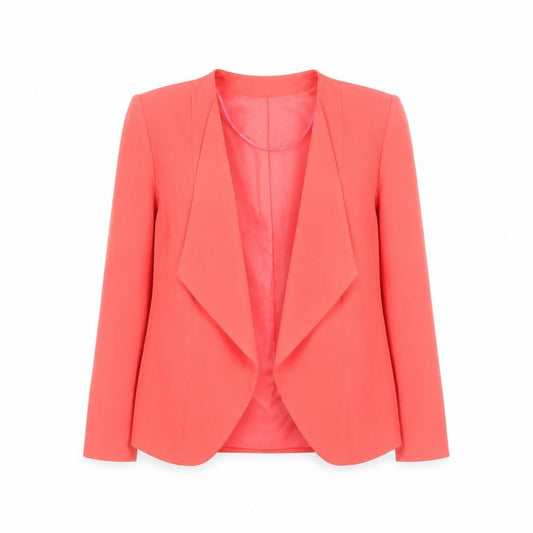 Oasis Women Pink Blazer Size 8 Regular Woven Tailored Jacket