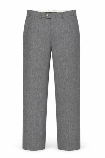 Evan-Picone Men's Grey Wool Blend Dress Trousers W31 L38