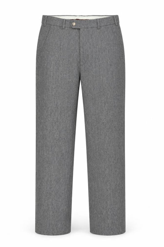 Evan-Picone Men's Grey Wool Blend Dress Trousers W31 L38