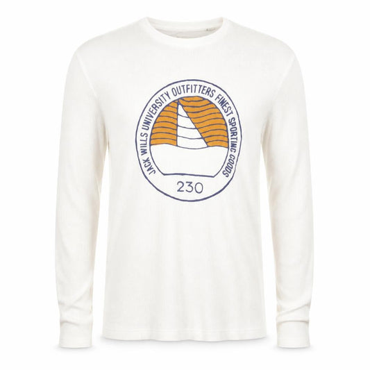 Jack Wills Men’s White Long Sleeve Crew Neck T-Shirt Size S