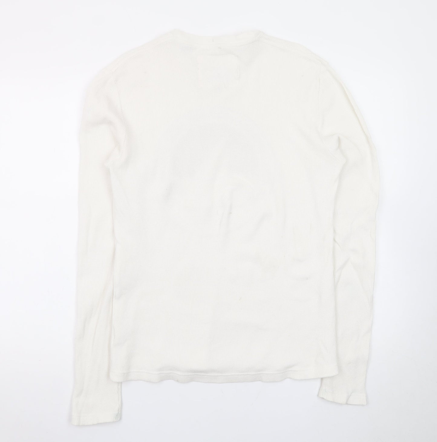 Jack Wills Men’s White Long Sleeve Crew Neck T-Shirt Size S