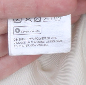 H&M Women Sage Green Single Breasted Blazer UK 14 Polyester Blend
