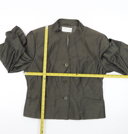 Precis Petite Brown Wool Blend Petite Blazer Jacket UK 14