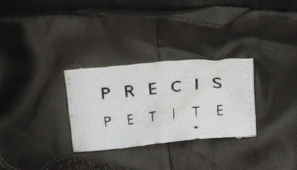 Precis Petite Brown Wool Blend Petite Blazer Jacket UK 14