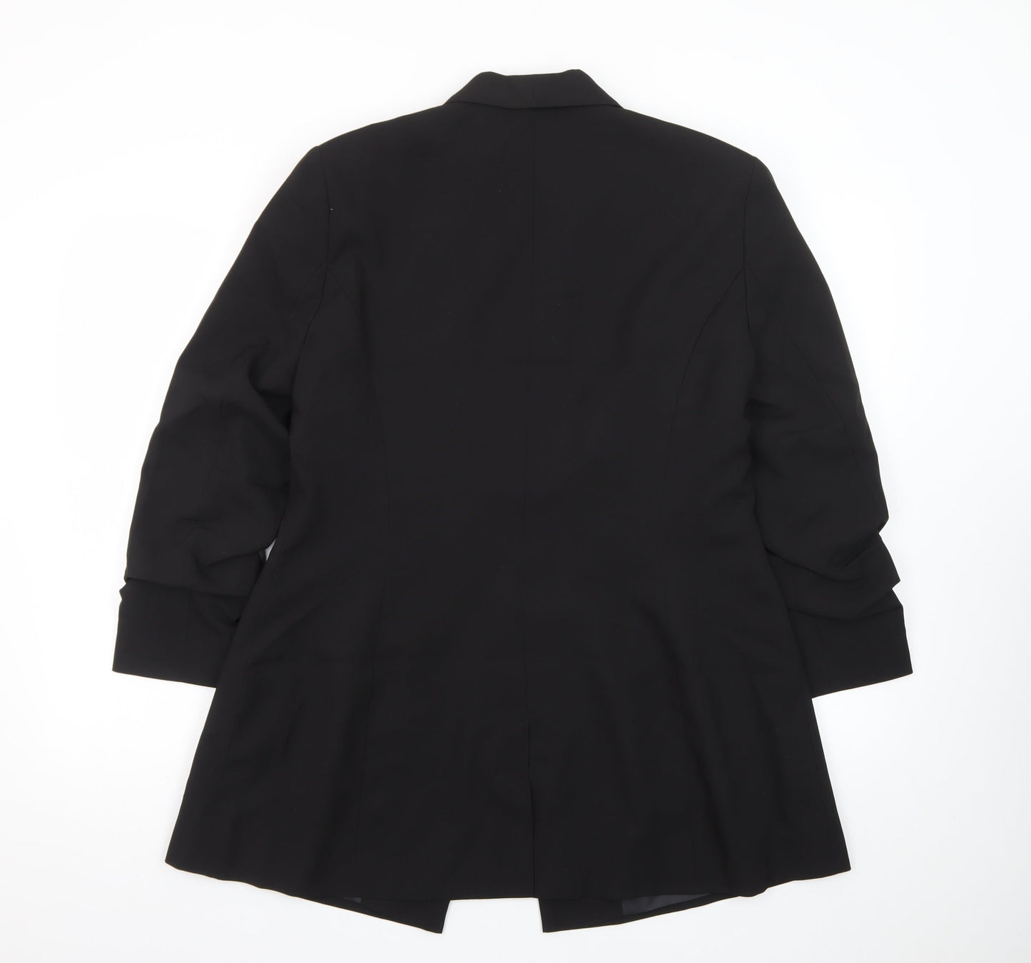 ASOS Design Women's Black Longline Shawl Collar Blazer UK 14
