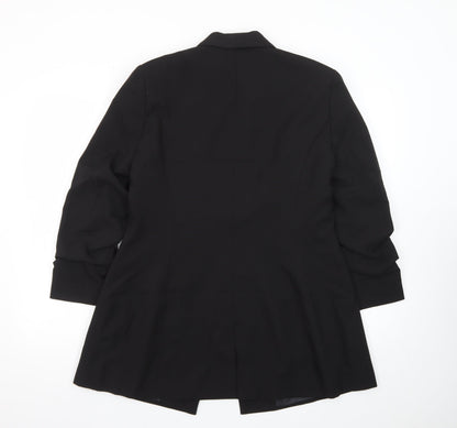 ASOS Design Women's Black Longline Shawl Collar Blazer UK 14