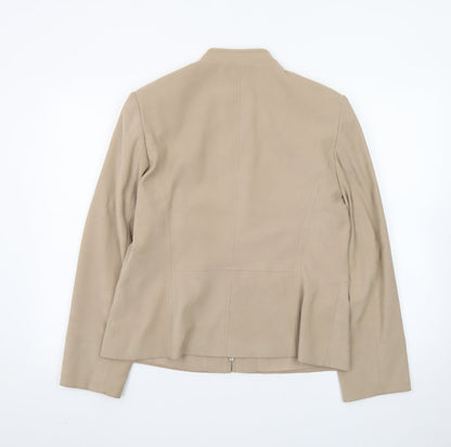 BHS Women Beige Size 16 Tailored Suit Jacket Polyester Blend
