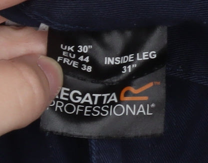 Regatta Professional Men's Blue Cargo Workwear Trousers 30W 31L