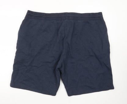 Next Men's Blue 2XL Sweat Shorts with Drawstring Waist