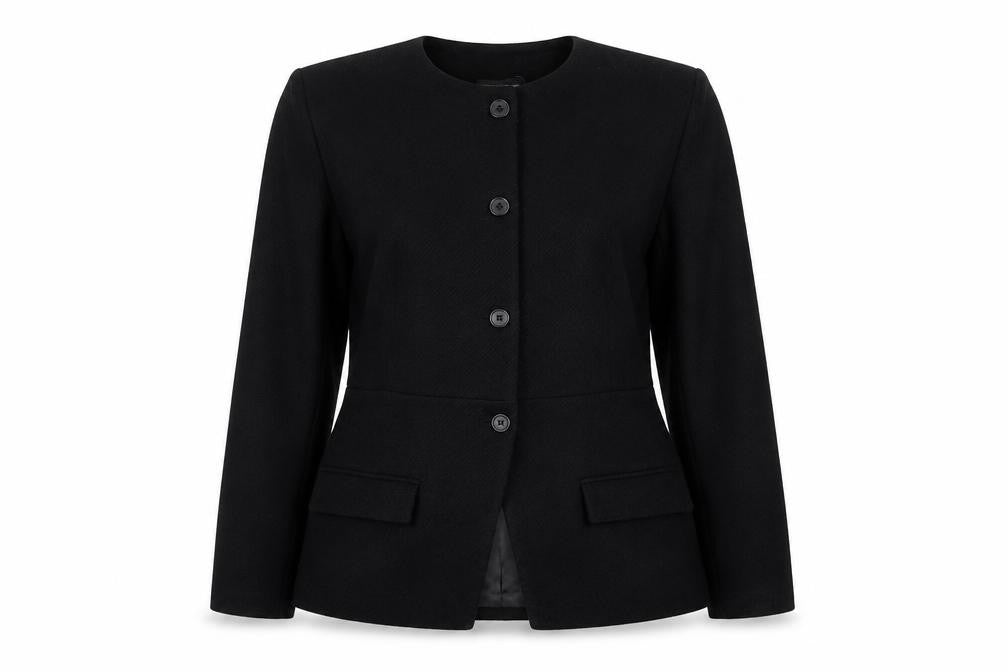 PRETTYLITTLETHING Women’s Black Size 14 Single-Breasted Blazer