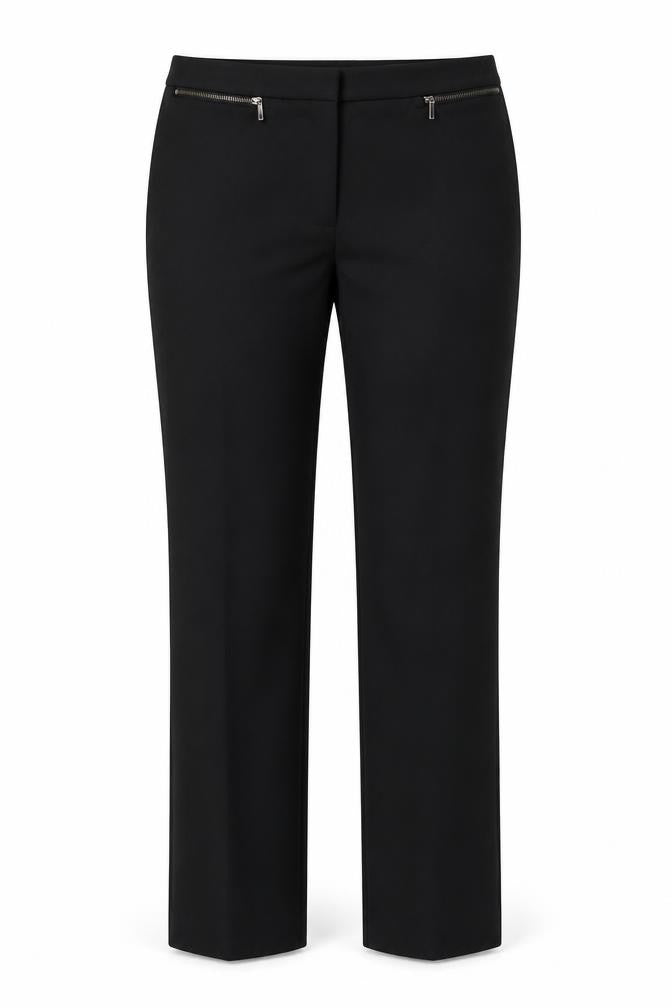 Marks & Spencer Women’s Black Size 10 Straight Leg Stretch Trousers