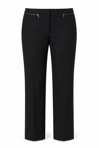 Marks & Spencer Women’s Black Size 10 Straight Leg Stretch Trousers