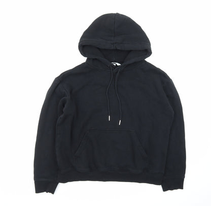 H&M Men's Black Pullover Hoodie Size S Cotton Blend Fleece