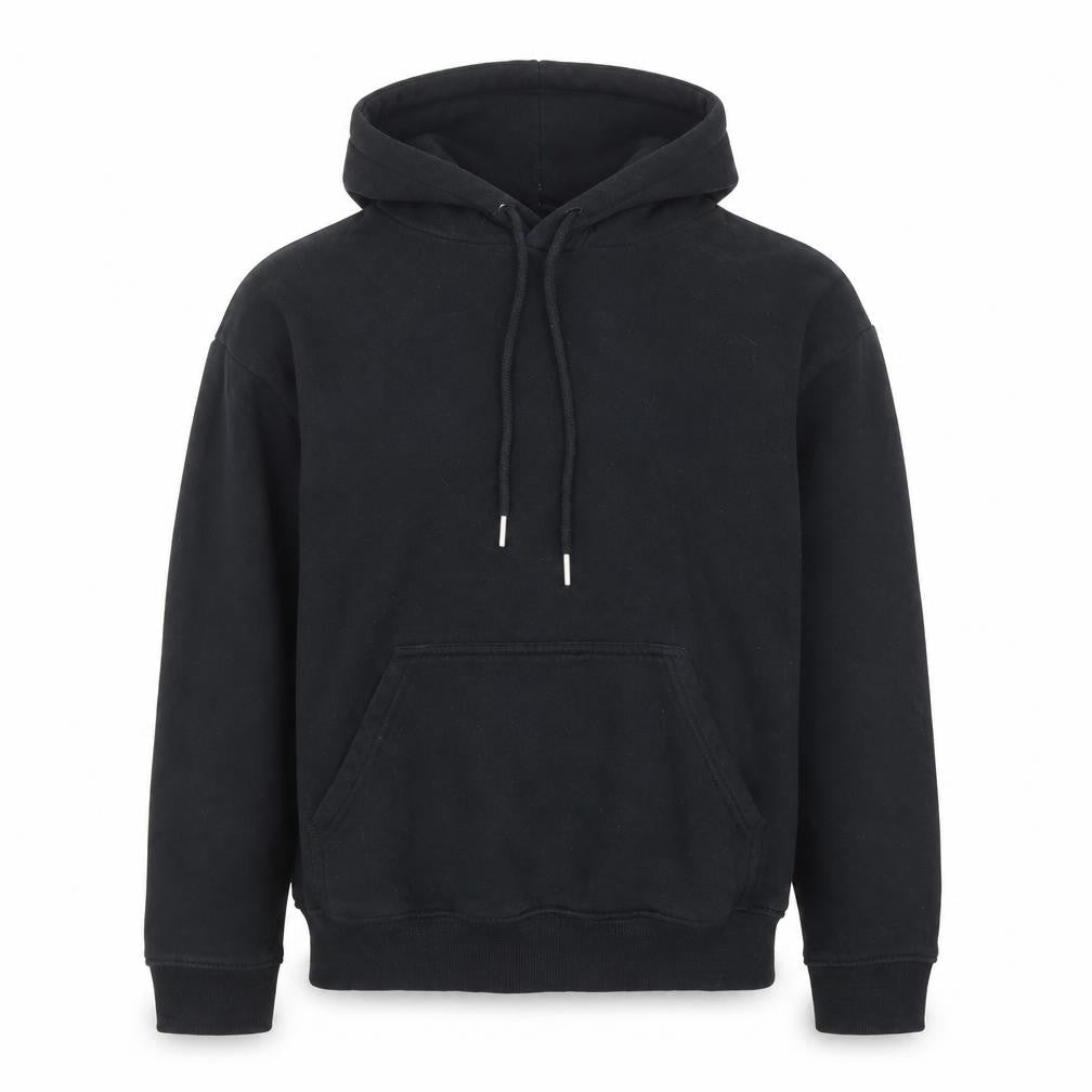 H&M Men's Black Pullover Hoodie Size S Cotton Blend Fleece