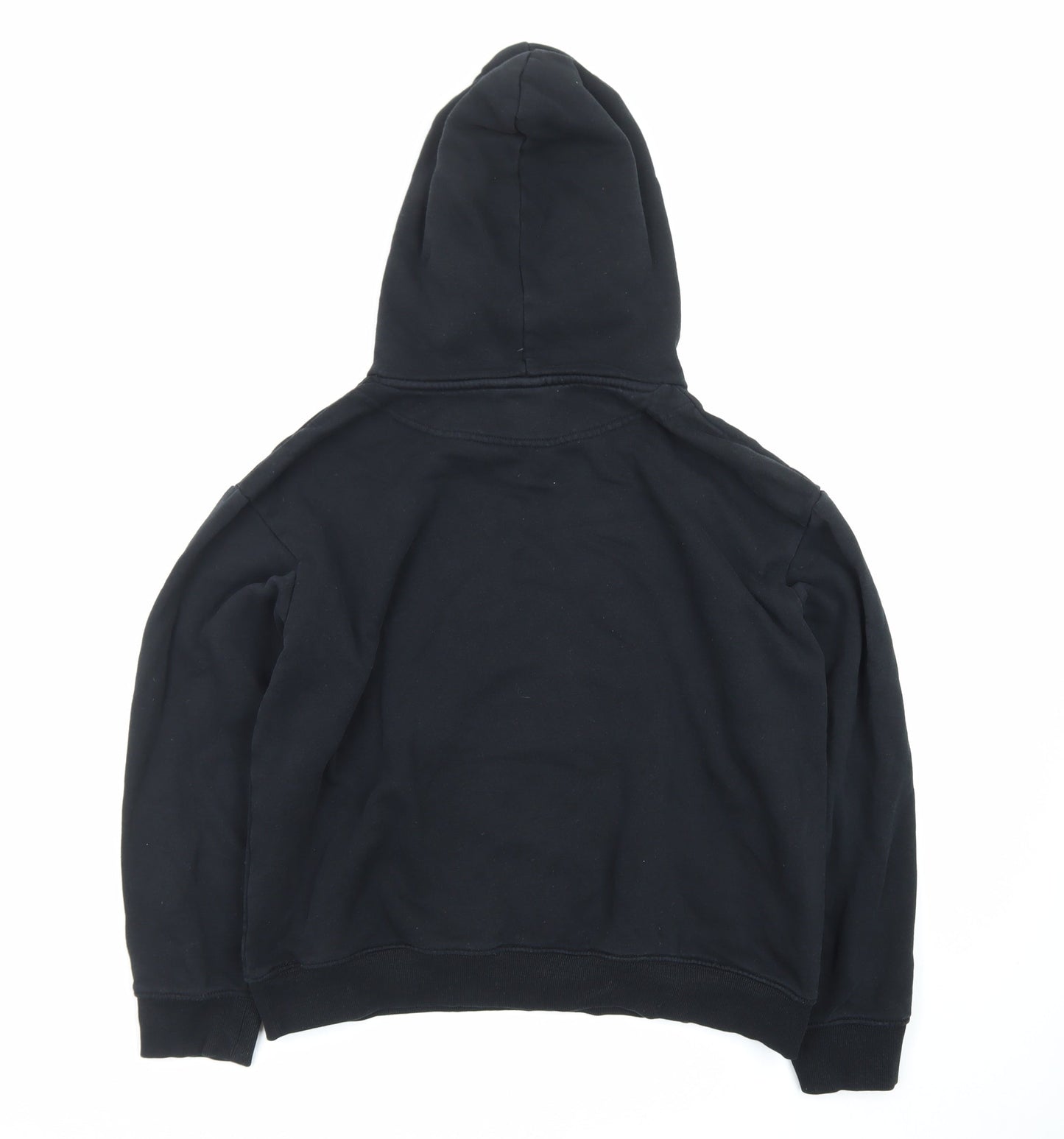 H&M Men's Black Pullover Hoodie Size S Cotton Blend Fleece