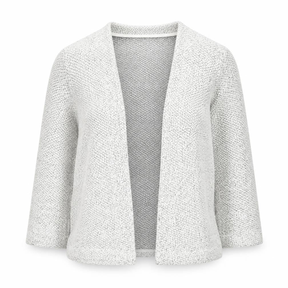 H&M Women's Grey XS Open Knit Long Sleeve Cardigan