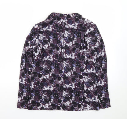 The Kooples Women's Purple Floral Single-Breasted Blazer Size 8