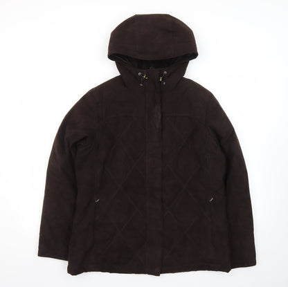L.L.Bean Women's Brown Hooded Down Puffer Coat Size S Regular