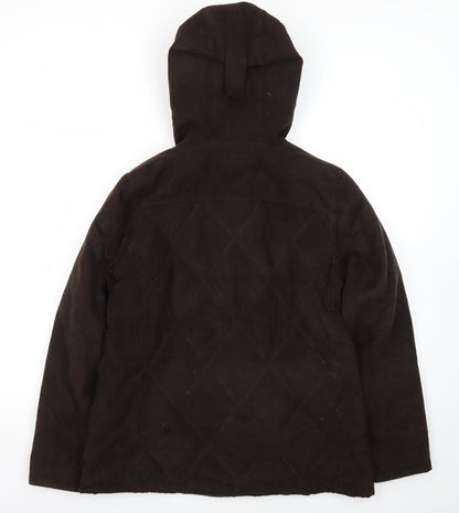 L.L.Bean Women's Brown Hooded Down Puffer Coat Size S Regular