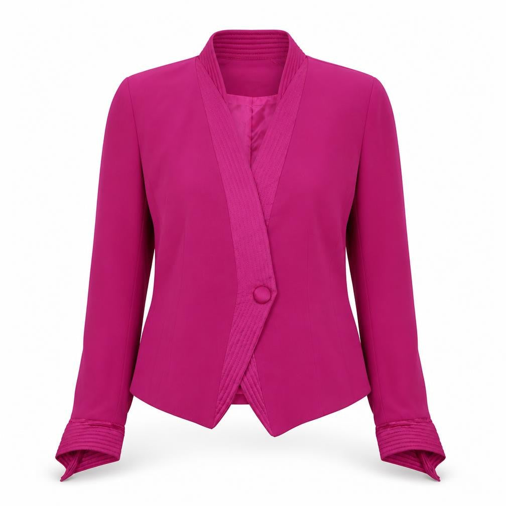 Daymor Couture Women's Pink Wrap Blouse Size 12 Formal Wear