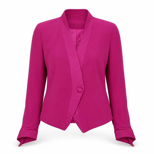 Daymor Couture Women's Pink Wrap Blouse Size 12 Formal Wear