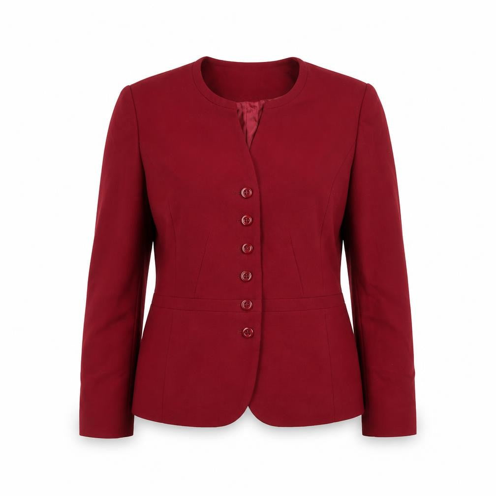 Talbots Petites Red Wool Blazer Jacket Size 8 Petite Classic Fit