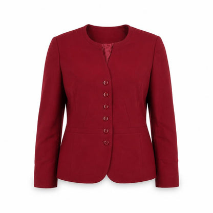 Talbots Petites Red Wool Blazer Jacket Size 8 Petite Classic Fit