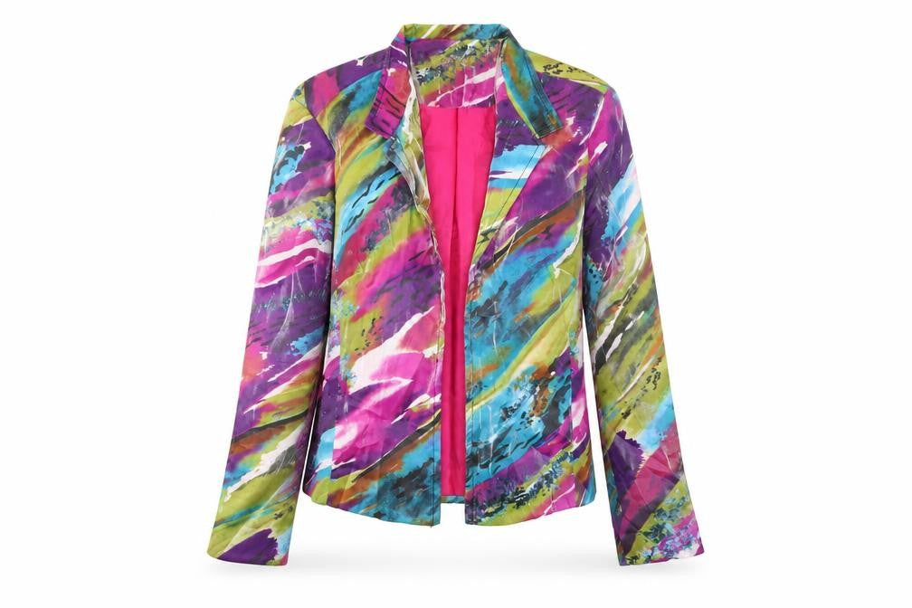 Toni Morgan Women’s Multicoloured Abstract Blazer Jacket M