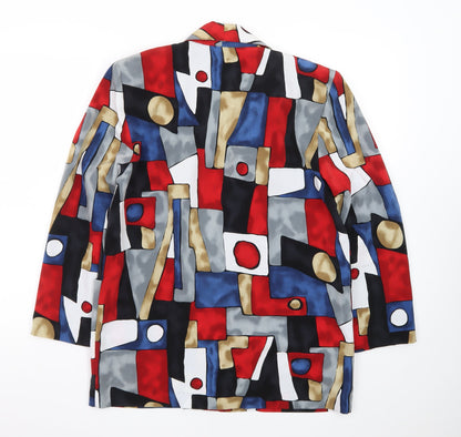 Kensington Square Women’s Multicoloured Geometric Petite Blazer S