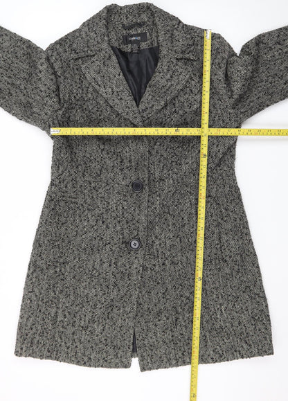 Style & Co Women’s Grey Wool Blend Petite Overcoat Size 12