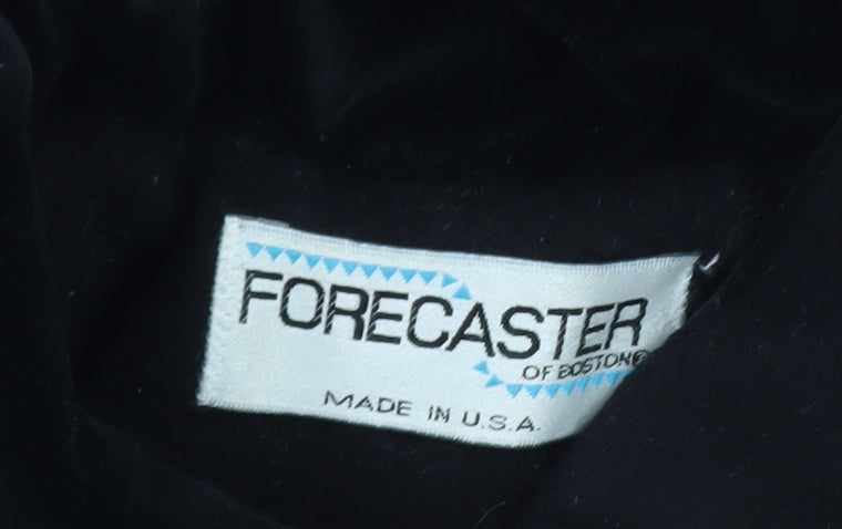 Forecaster of Boston Men's Black Wool Hooded Overcoat Size S