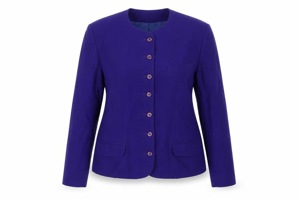 Celeste Sport Women's Purple Wool Suit Jacket Size 10 Classic Fit