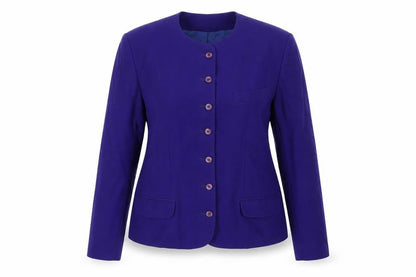 Celeste Sport Women's Purple Wool Suit Jacket Size 10 Classic Fit